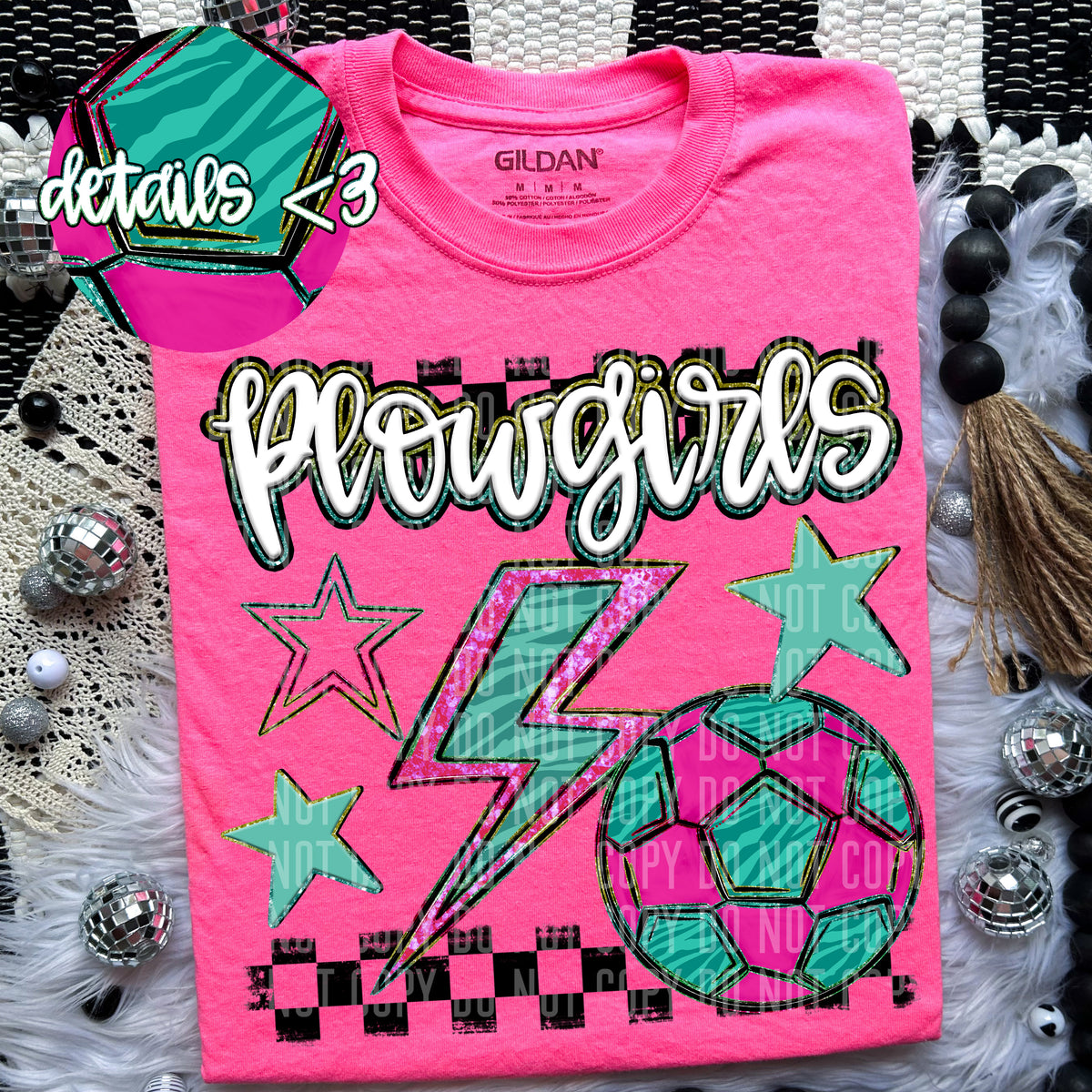 Plowgirls Rainbow Soccer (Caplinger) 97423 DTF transfer