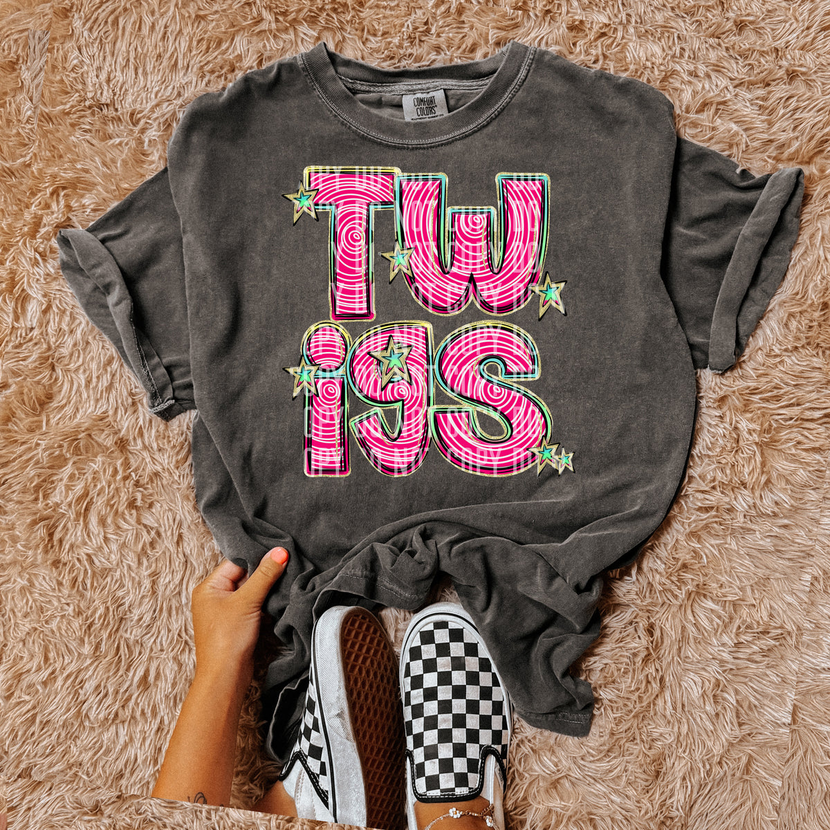 TWIGS pink swirl (Caplinger) DTF transfer