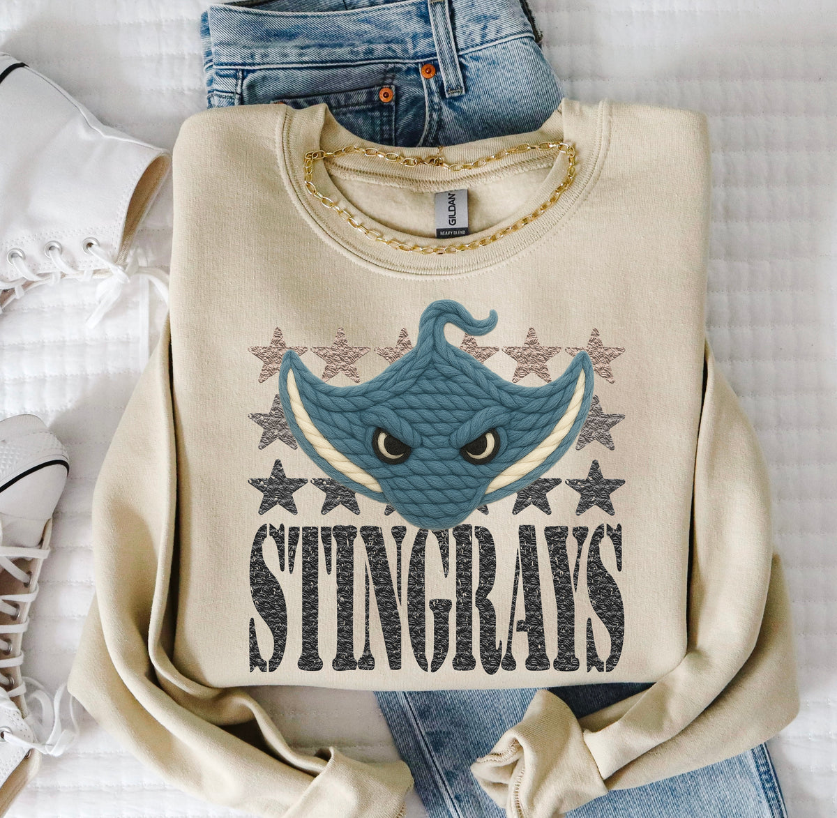 Stingrays Yarn Mascot (S&G) DTF transfer