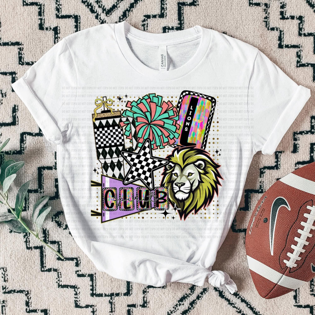 Lions Club Spirit Collage SSD 112826 DTF transfer