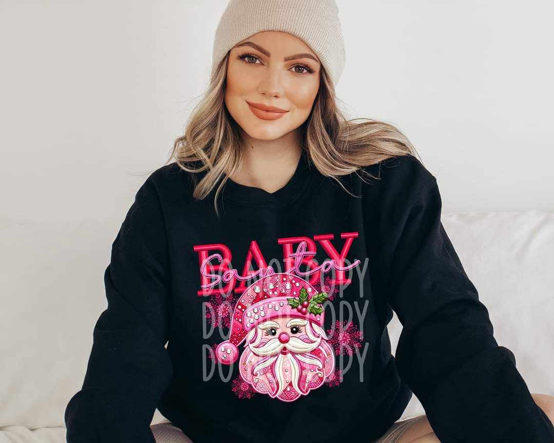 Santa baby pink (PH) 55230 DTF transferr
