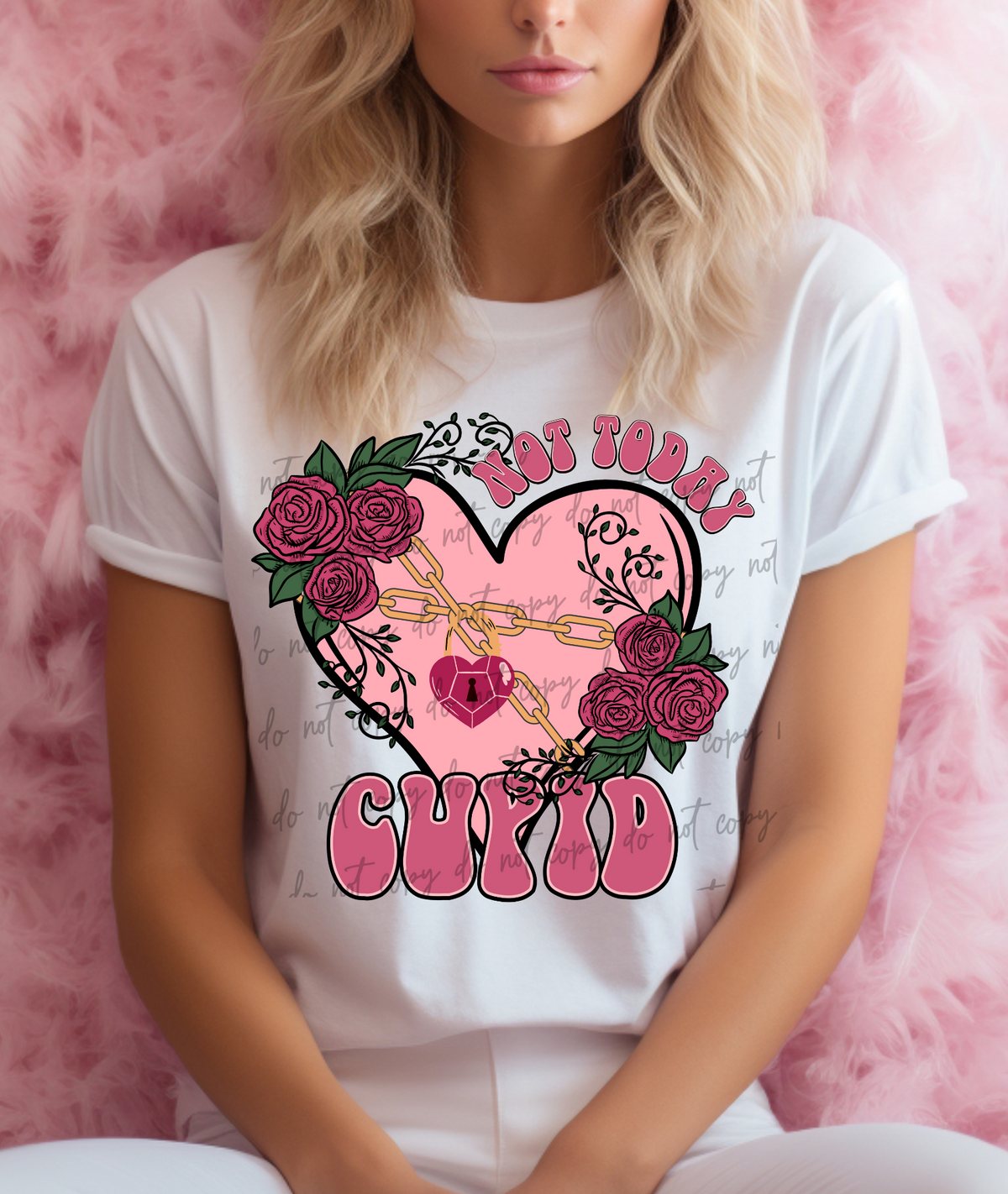 Not today cupid 56396 DTF transfers