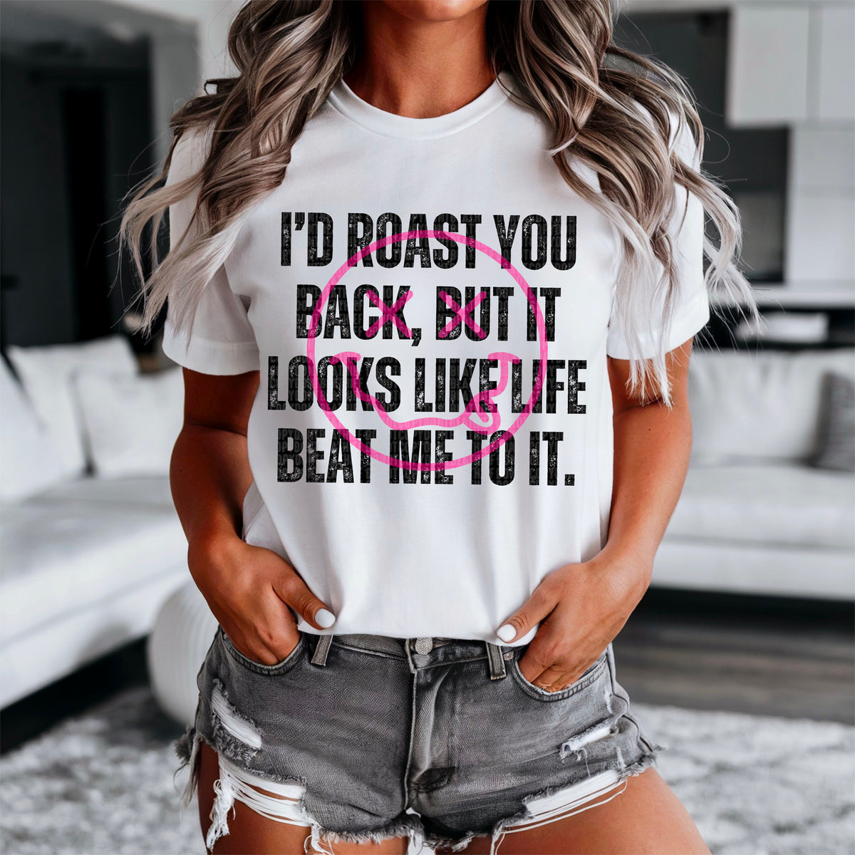 I’d roast you back BLACK 90343 DTF transfer