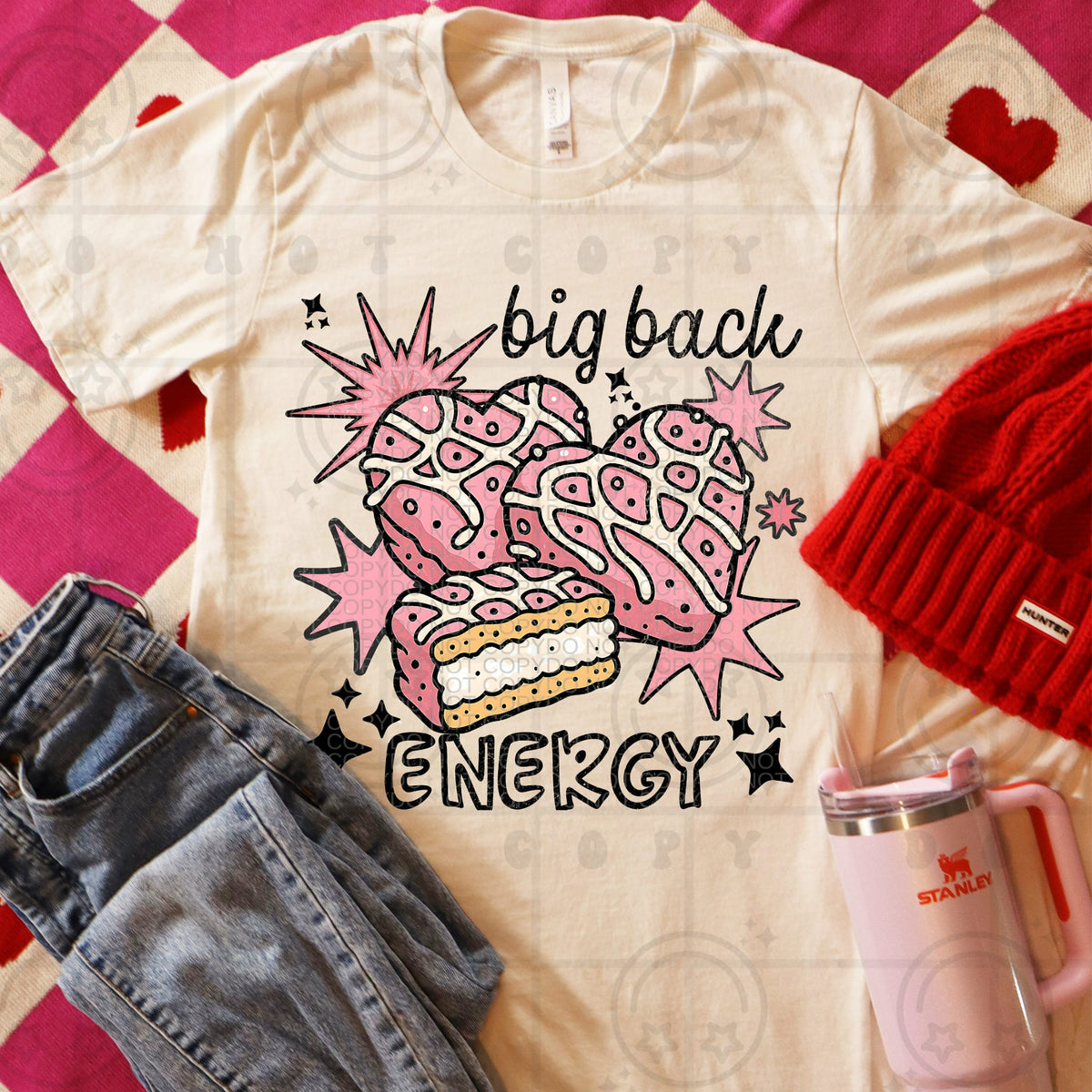 Big Back energy heart cakes (HW) DTF Transfer