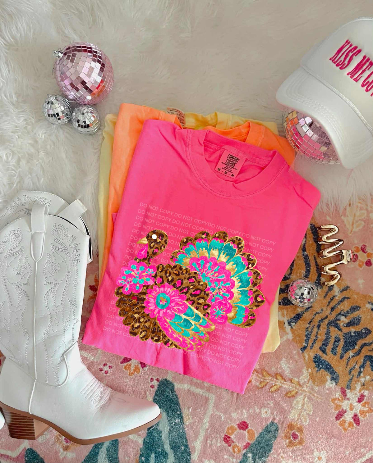 Abstract Leopard Turkey SCG DTF transfer