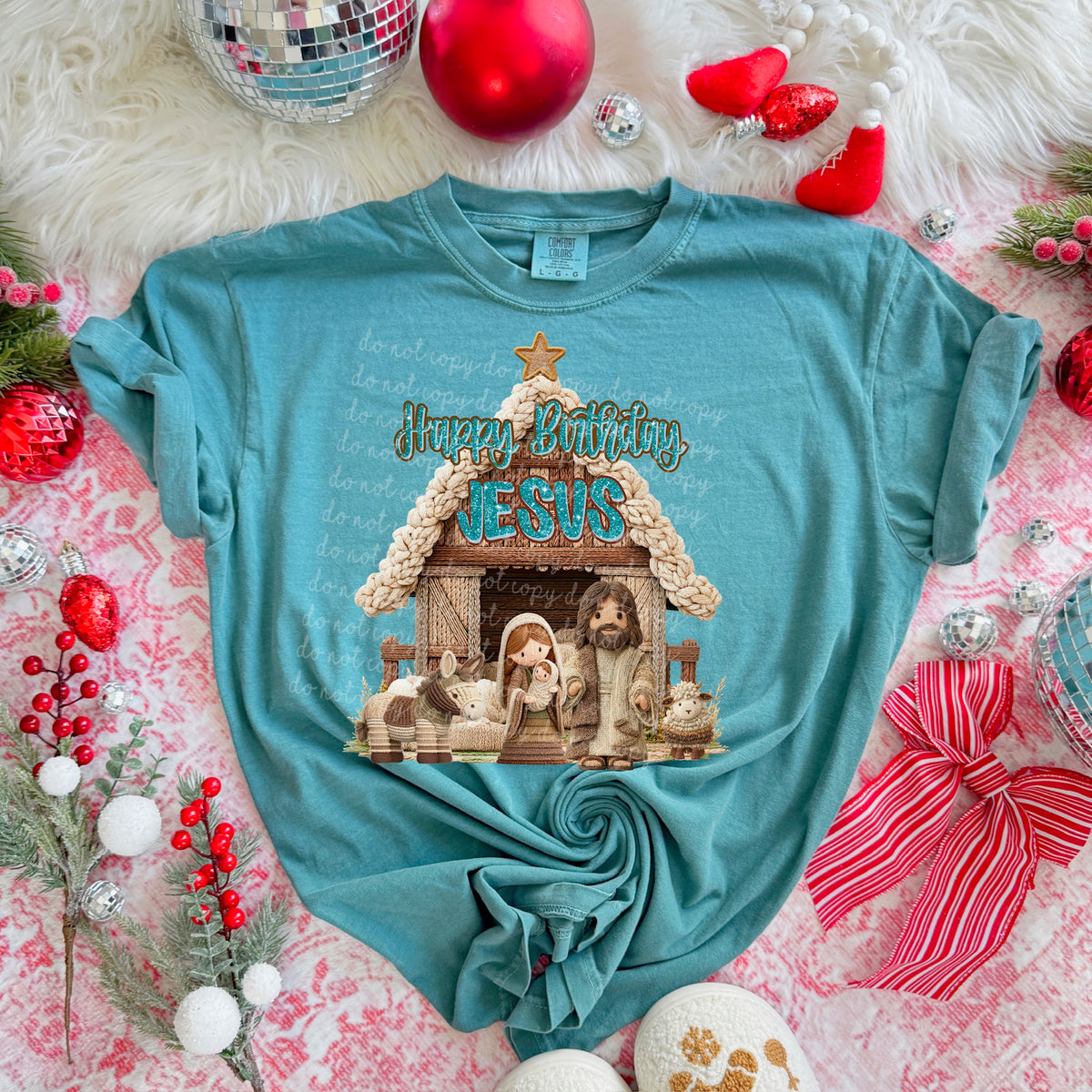 Happy Birthday Jesus sunday special DTF transfer