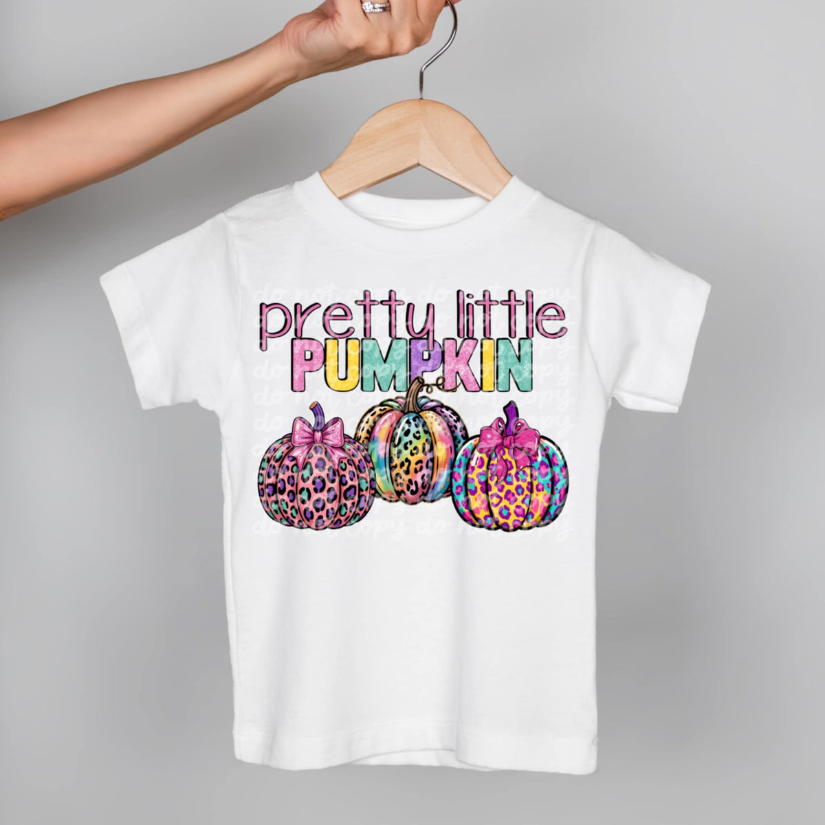 Pretty Little Pumpkin Rainbow Leopard (DD) DTF transfer