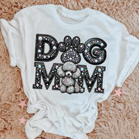 Poodle Dog mom rhinestone 49056 DTF transfer