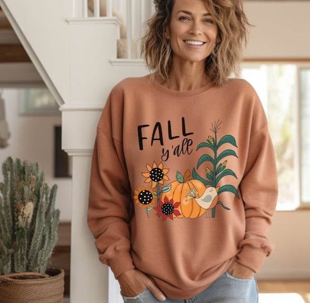Fall y’all pumpkin 64298 DTF transfer