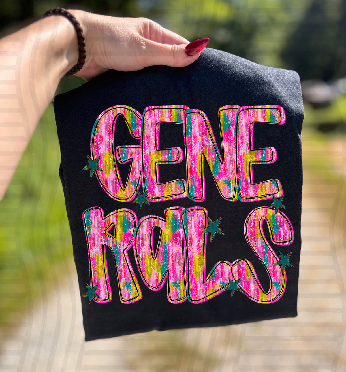 Generals Pink Brushstroke (Caplinger) DTF Transfers