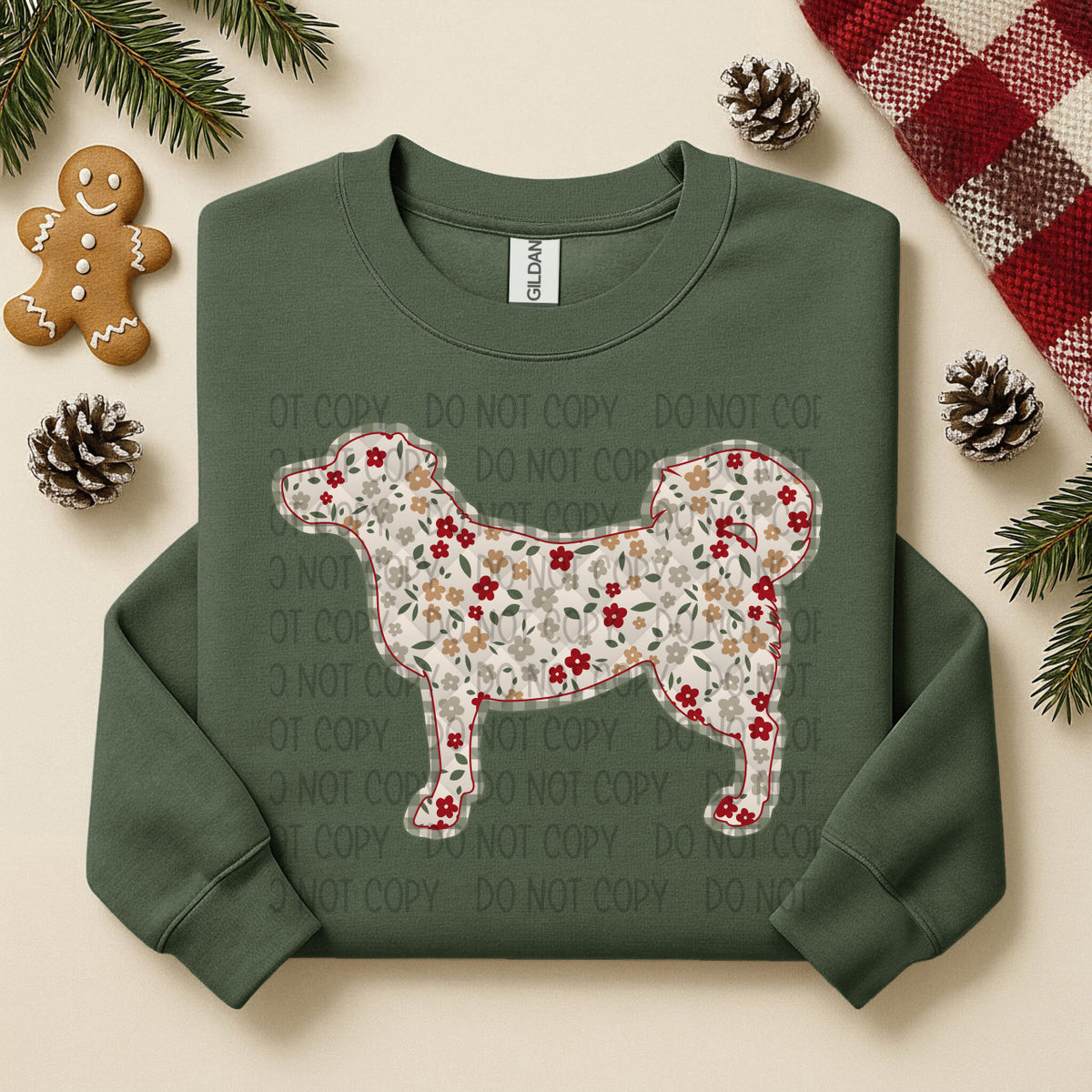 Alaskan Malador Floral (SWD) DTF TRANSFER