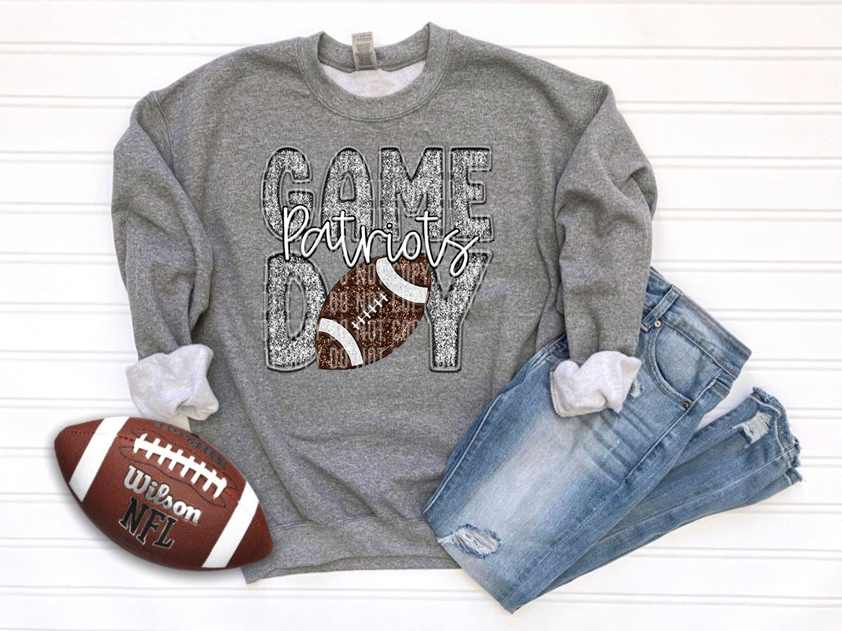 Game day Patriots GREY (Caplinger) DTF transfer