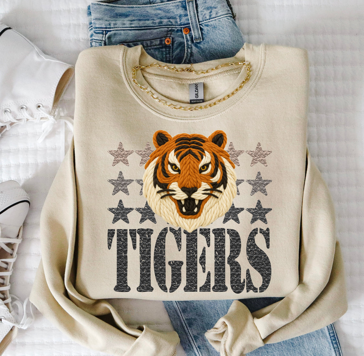 Tigers Yarn Mascot (S&G) DTF transfer