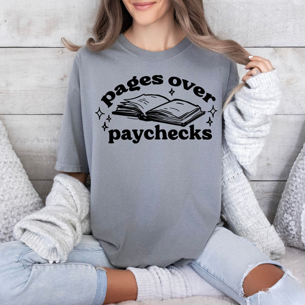 Pages Over Paychecks-38923-DTF transfer