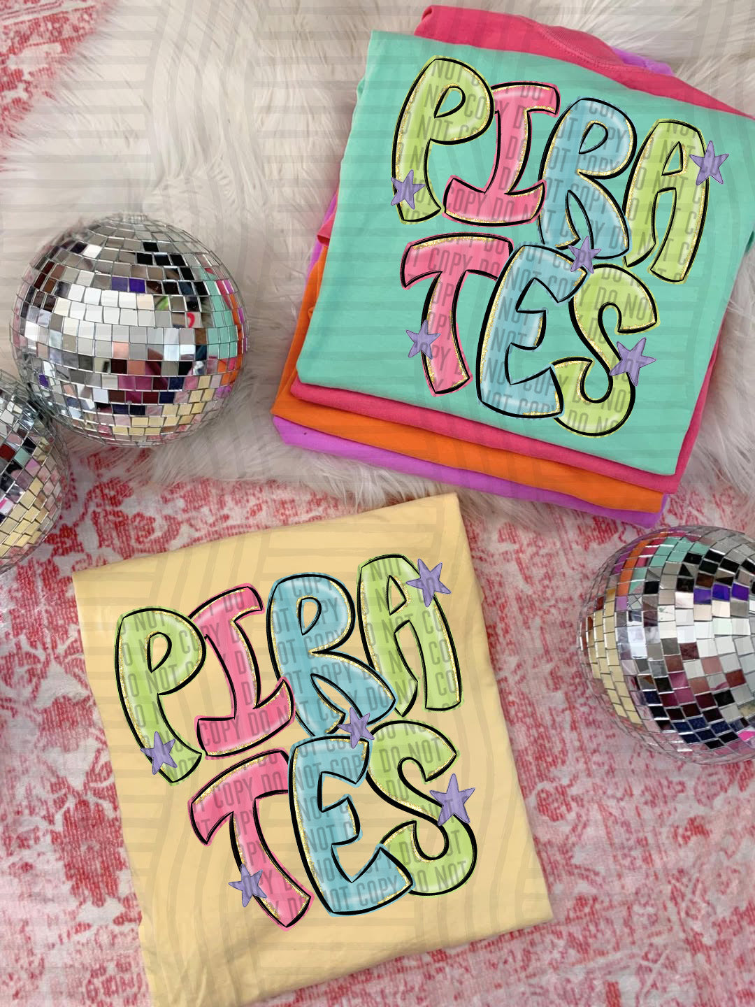 Pirates Glittery & Preppy Mascots (Caplinger) DTF transfer