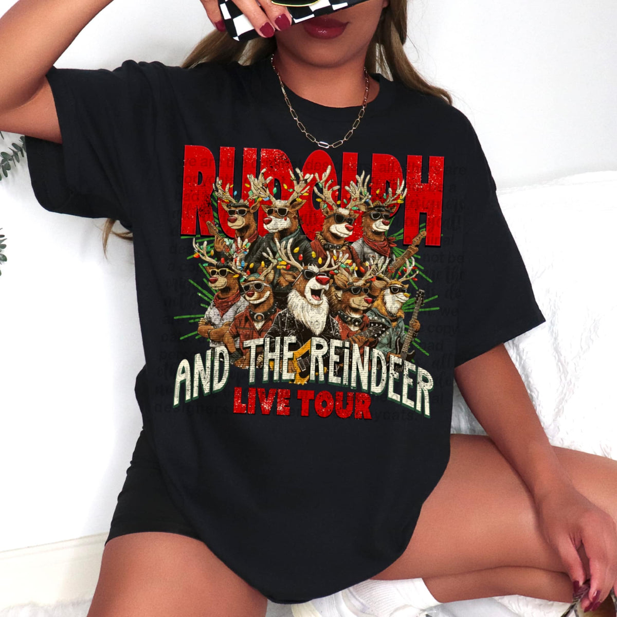 Reindeer Tour front (TTD) DTF Transfer