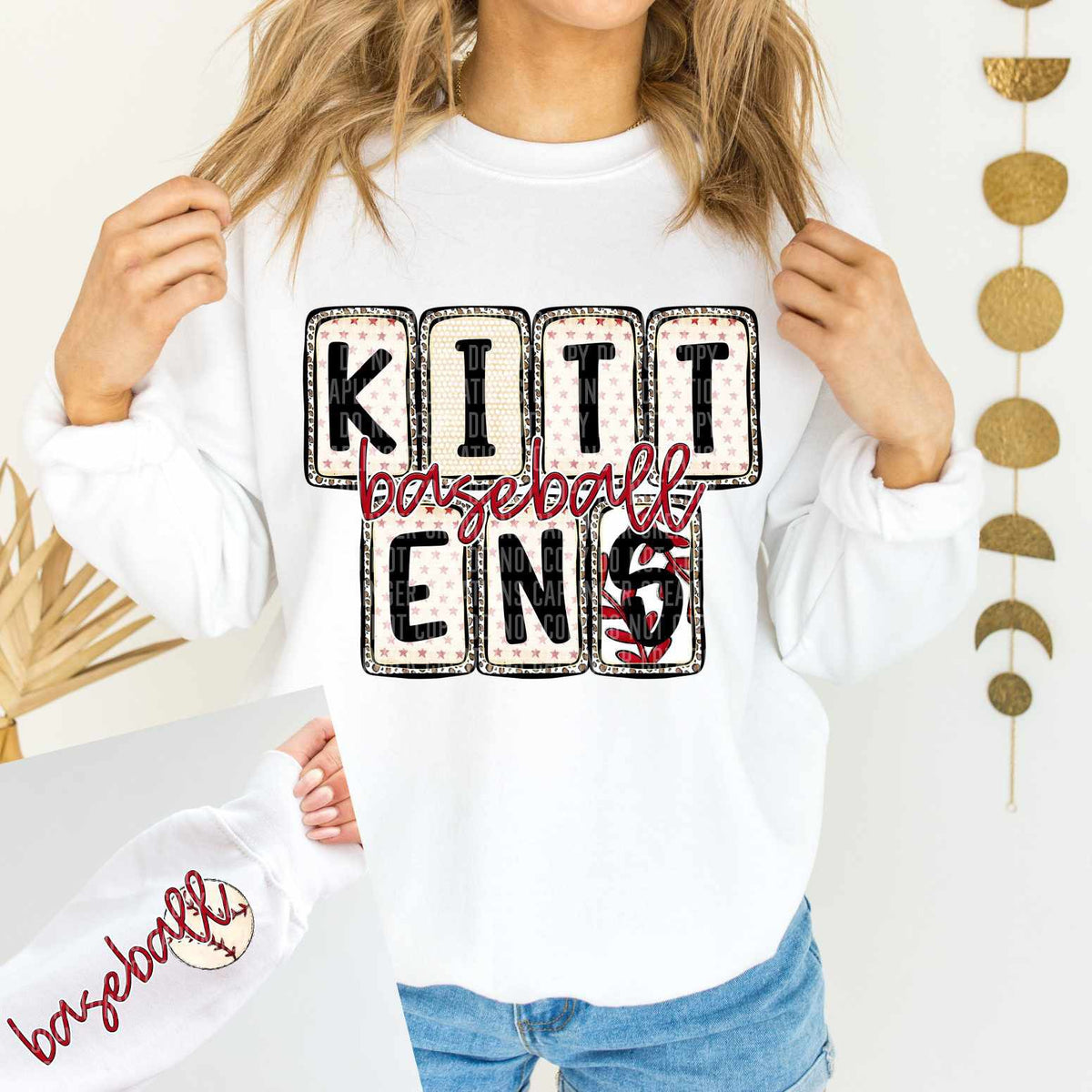 Kittens Baseball FRONT (caplinger) 82615 DTF transfer