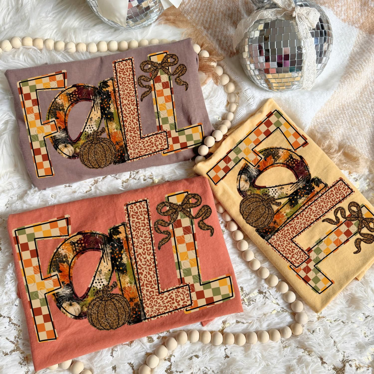 Fall multi pattern DWS Sunday Special DTF transfer