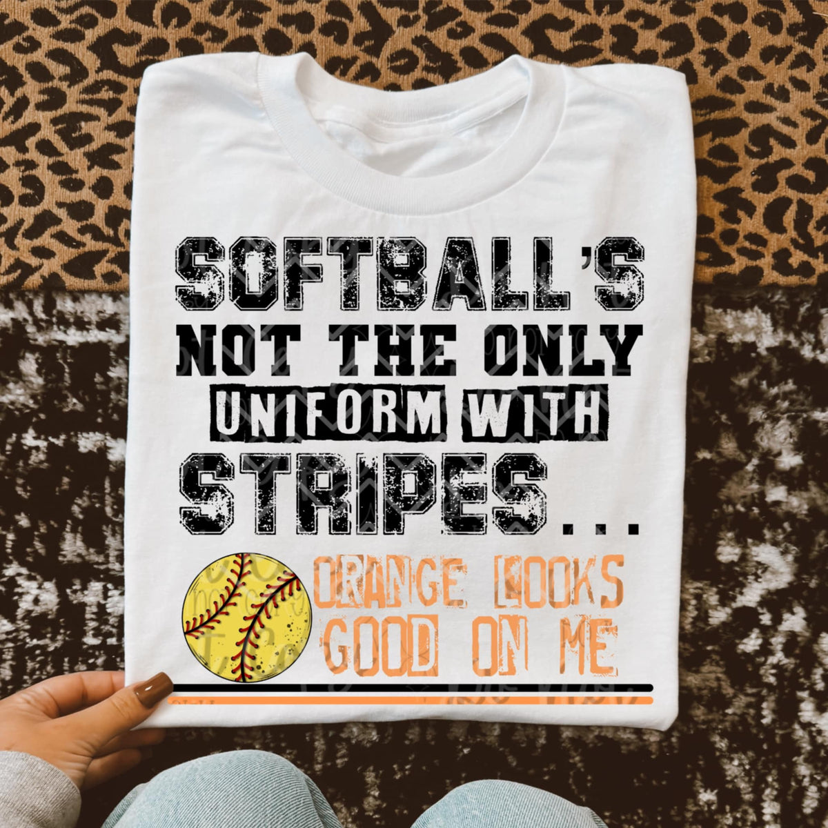 Softballs not the only uniform with stripes LINES (Virgo) 96761 DTF transfer
