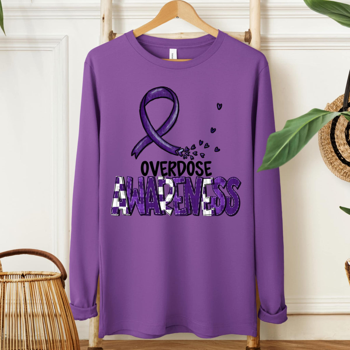 Overdose awareness ribbon (SDD) 107736 DTF transfer