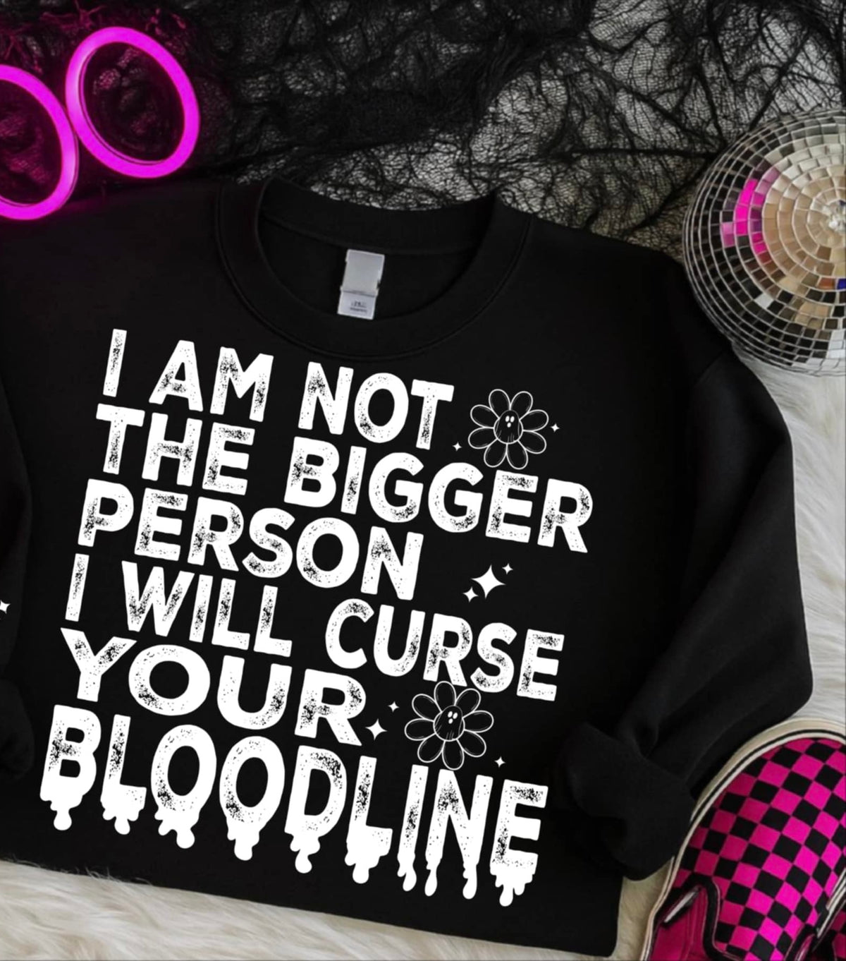 Ill curse your bloodline white (linda) 111201 DTF transfer