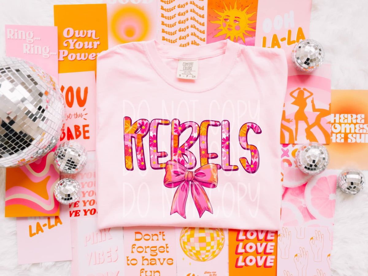 Rebels orange and pink (PH) 96239 DTF transfer