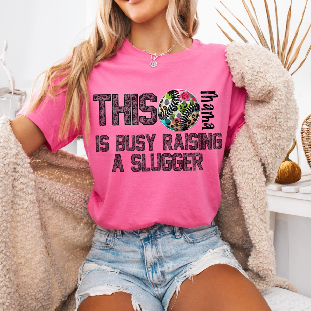 This mama is busy raising a slugger (no bat and glove) (VIRGO) 92515 DTF transfer