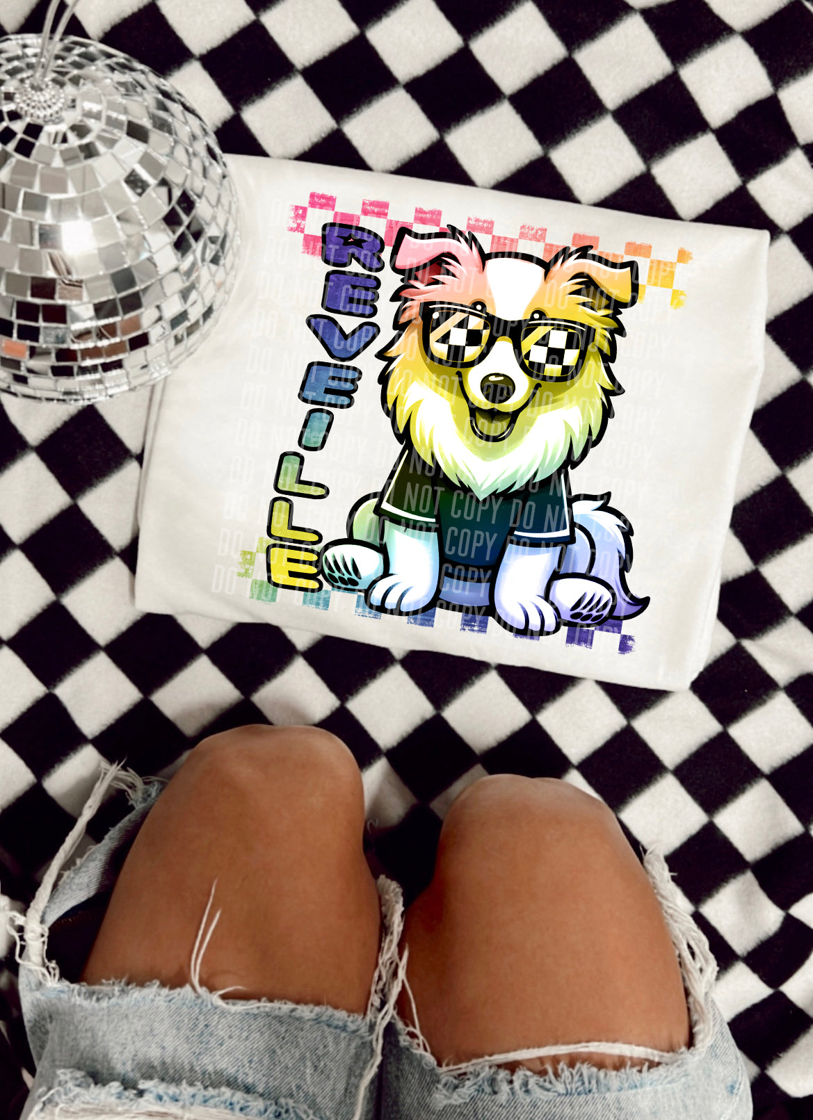Rainbow Mascot Cartoon Reveille 30717 DTF transfers