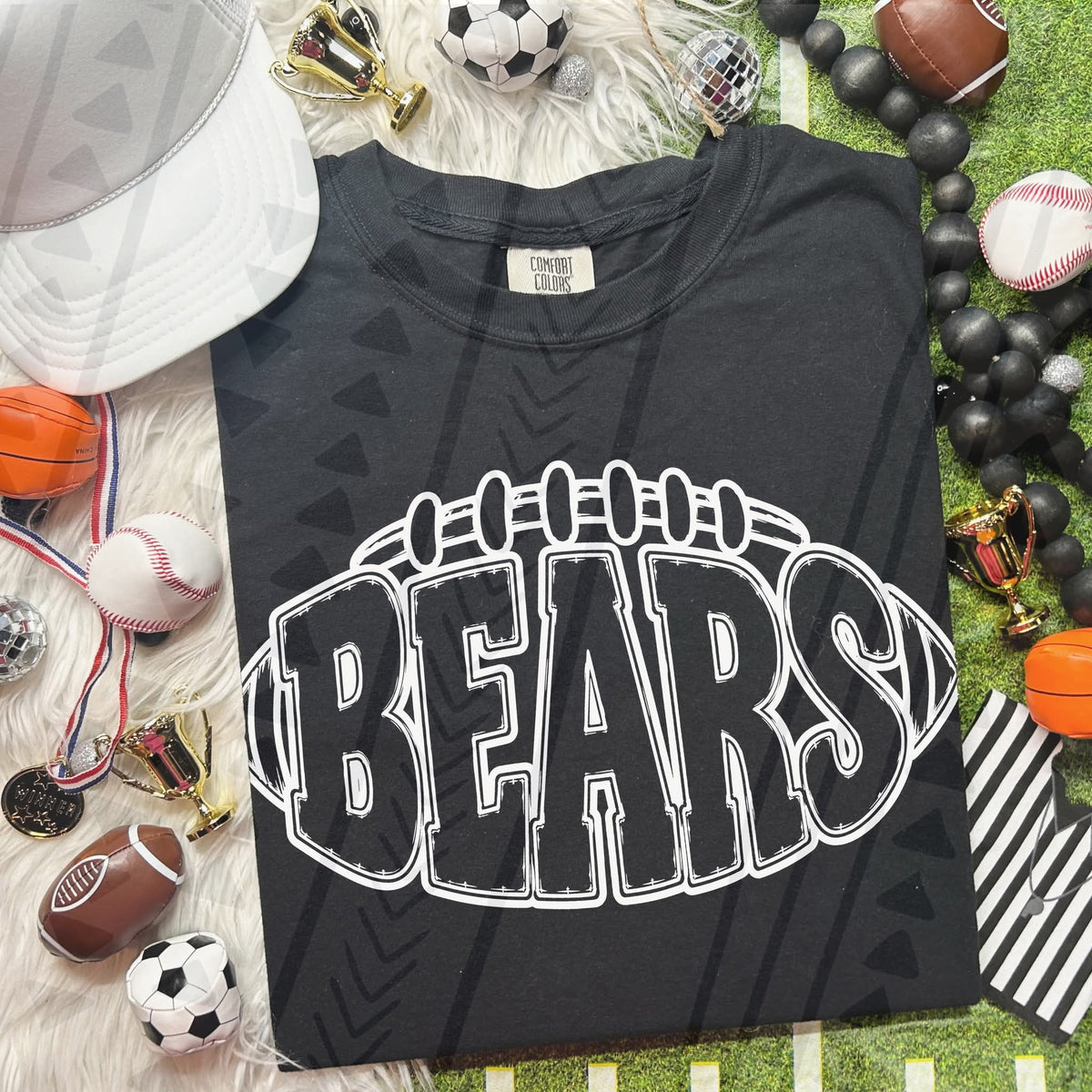 Bears football WHITE (Kai) DTF Transfer