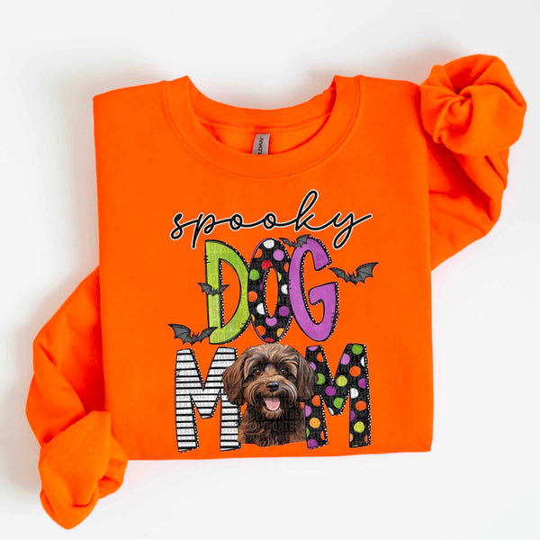 Spooky dog mom brown shihpoo 55491 DTF transfer