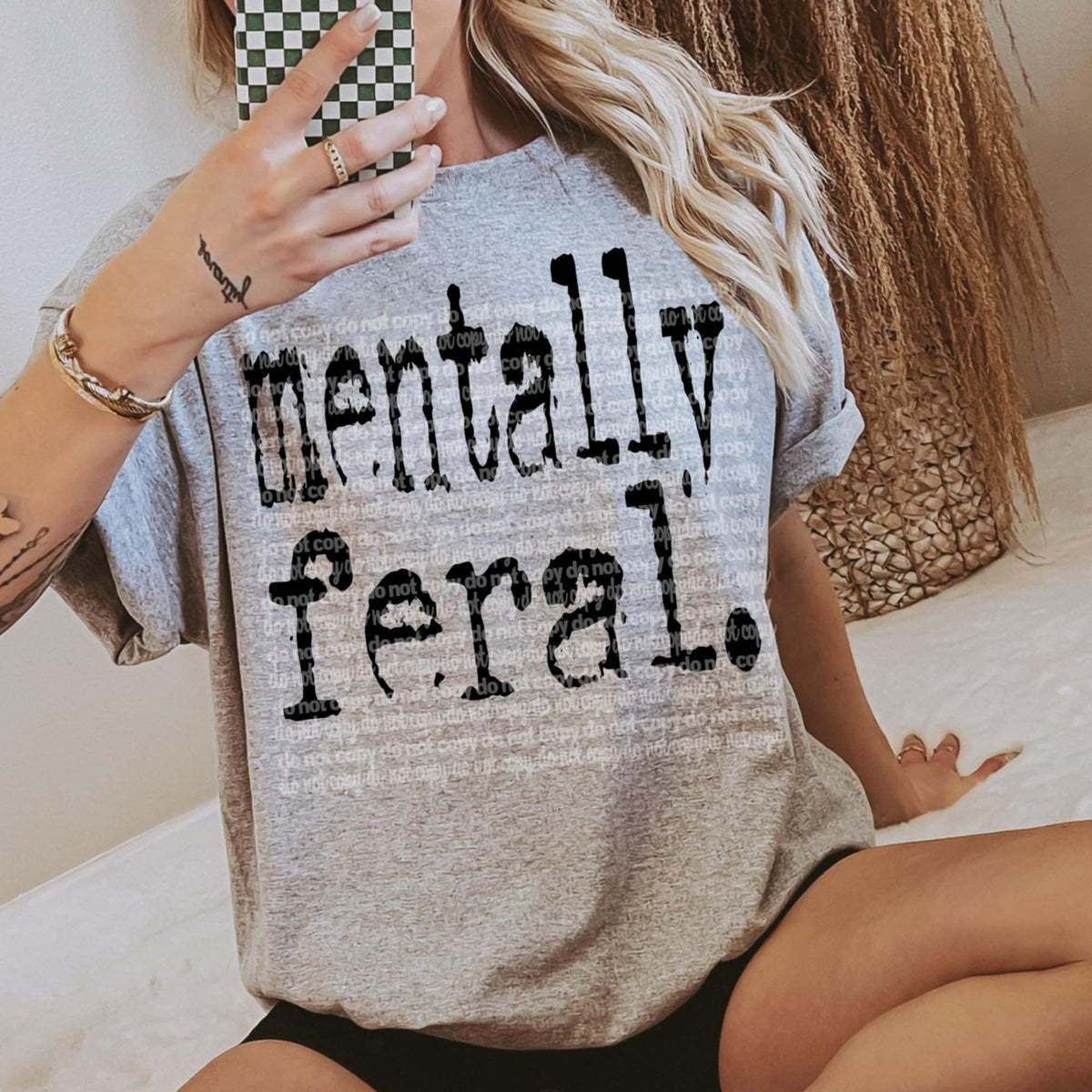 Mentally feral. (TTD) 98362 DTF transfer