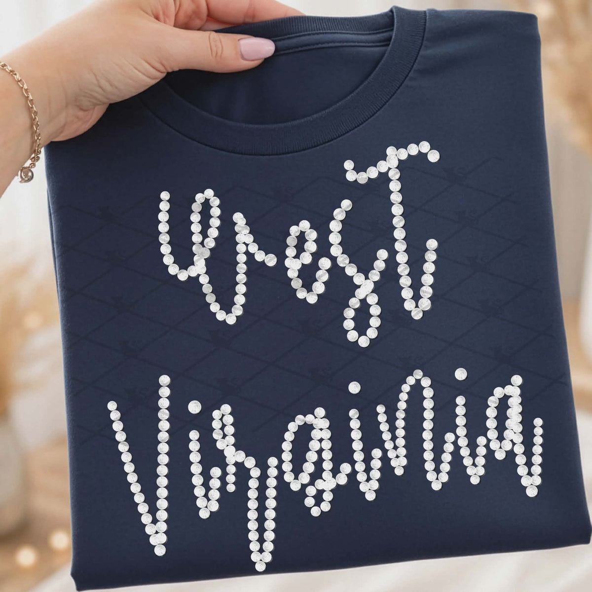 West Virginia faux beads (TTD) DTF Transfer