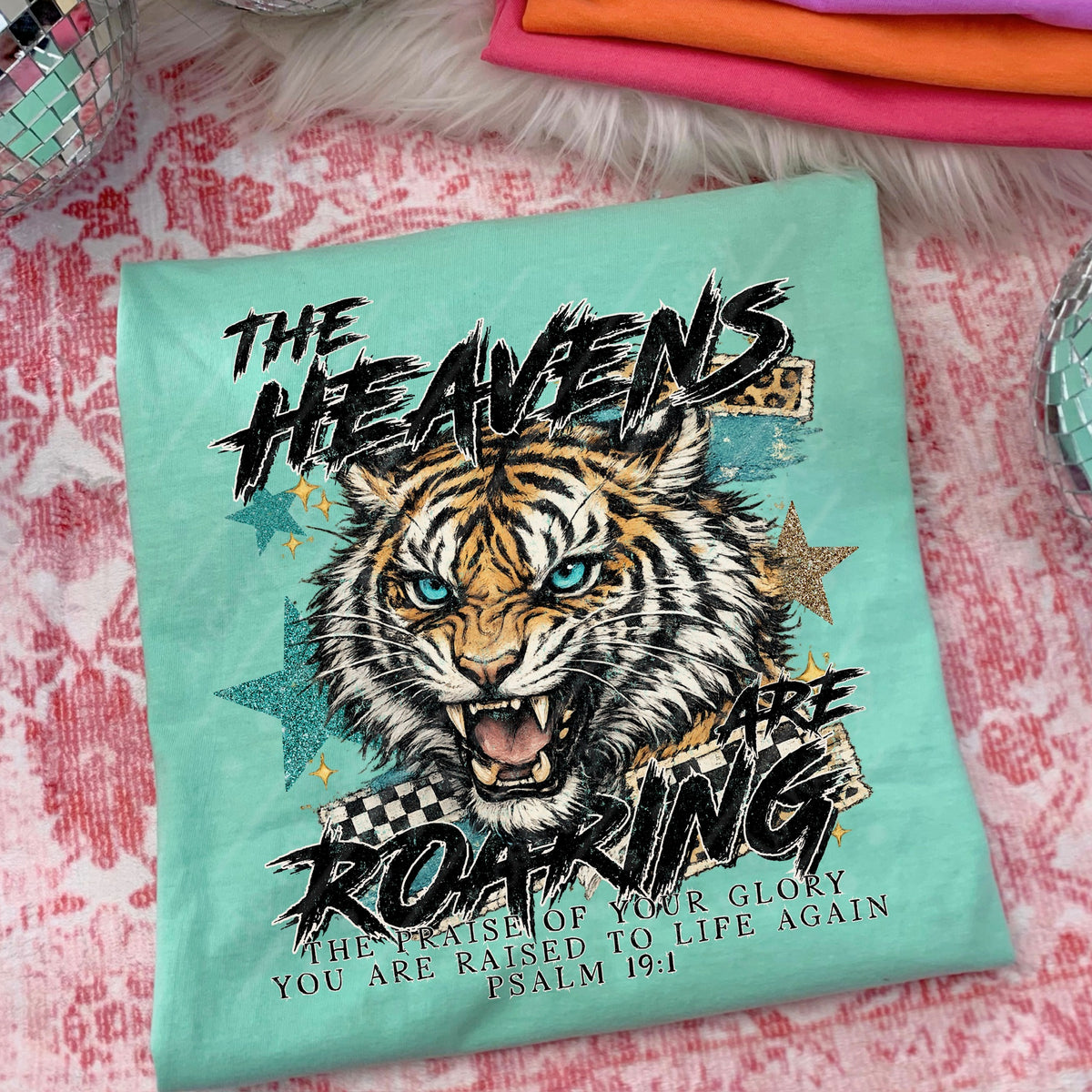 The heavens are roaring tiger DTF Transfer