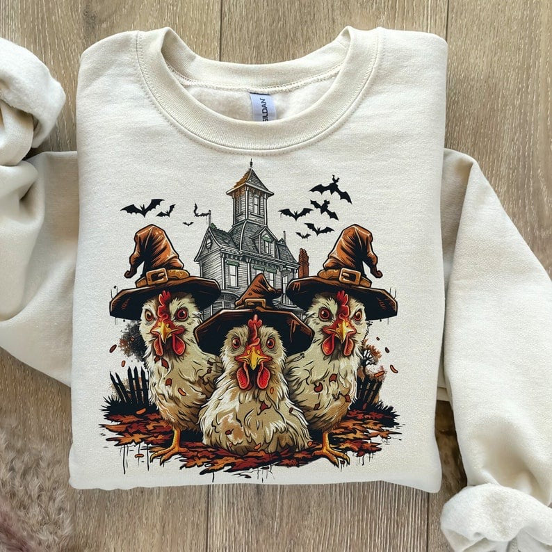 Witchy chickens 50974 DTF transfer