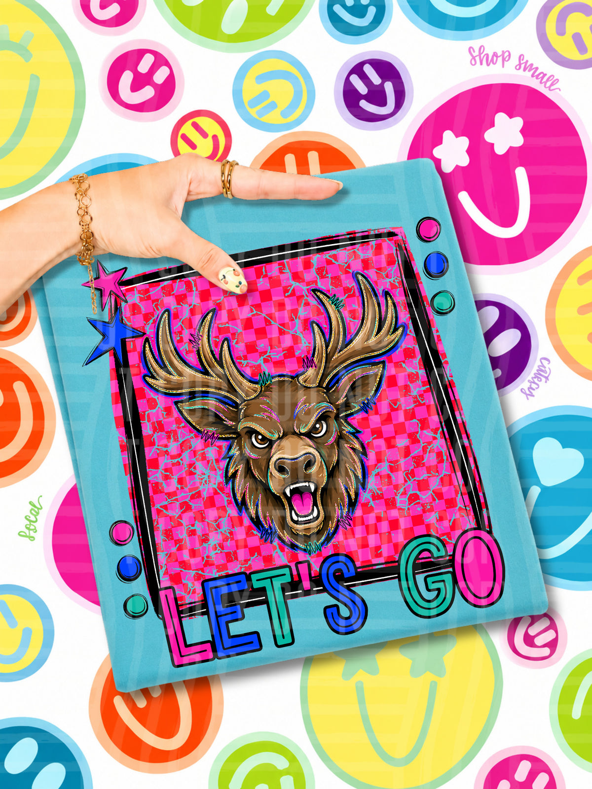 Lets go elk mascots (Caplinger) DTF transfer
