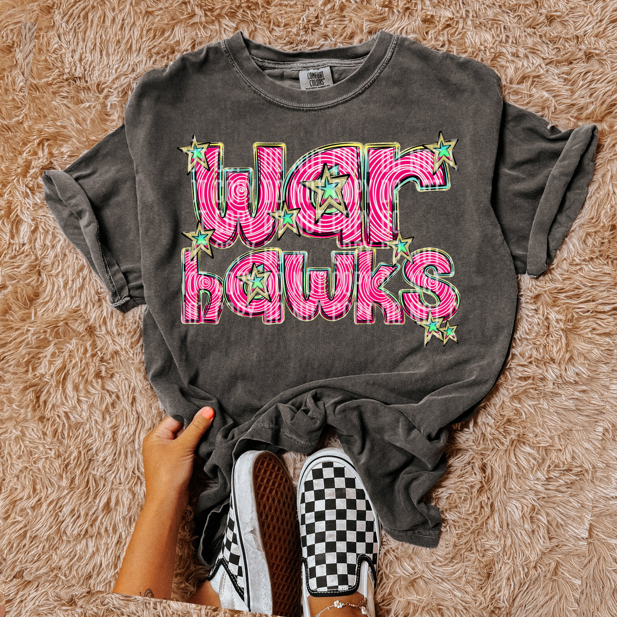 WAR HAWKS pink swirl (Caplinger) DTF transfer