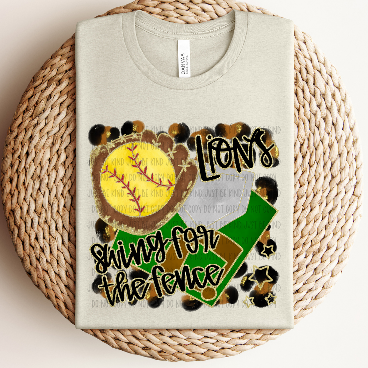 Softball Lions For The Fence (Caplinger) 83491 DTF Transfer