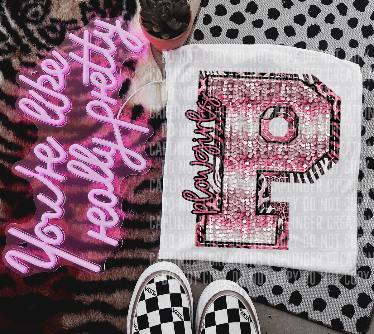 Plowgirls wild and pink (Caplinger) DTF transfer