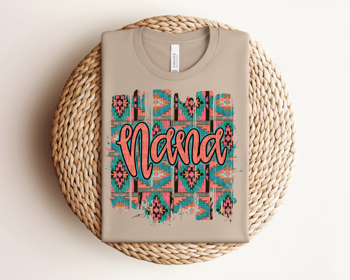 Nana Aztec Brushstrokes (Caplinger) DTF transfer