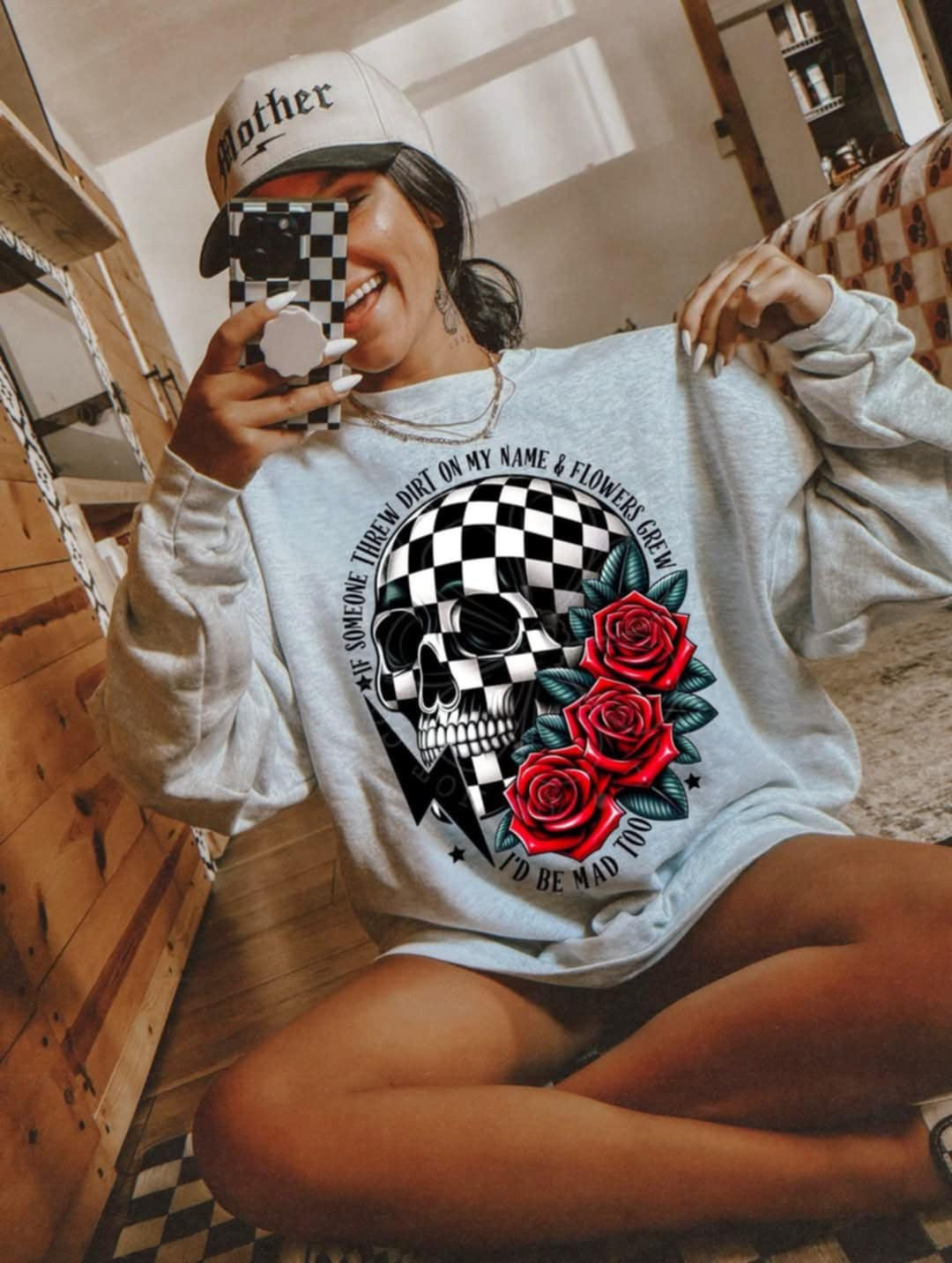 If someone threw dirt on my name and flowers grew I’d be mad too (Unhinged) 99324 DTF transfer