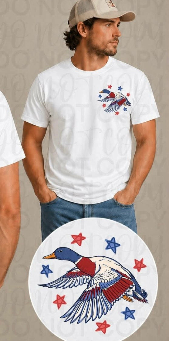 Patriotic goose FRONT ONLY (UAC) DTF Transfer