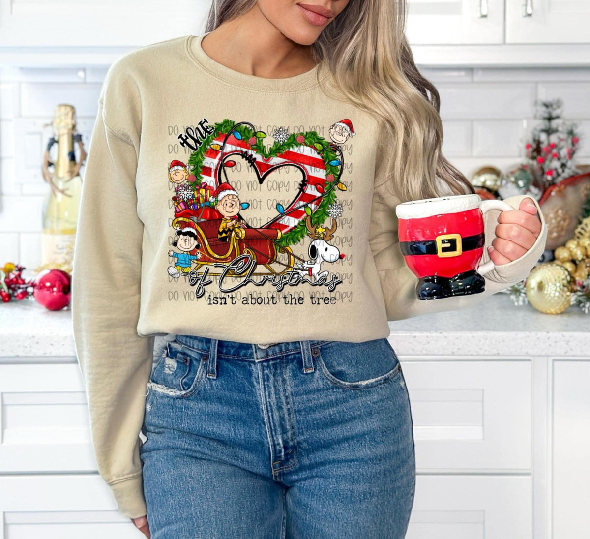 The Heart of Christmas peanut (SSD) DTF transfer