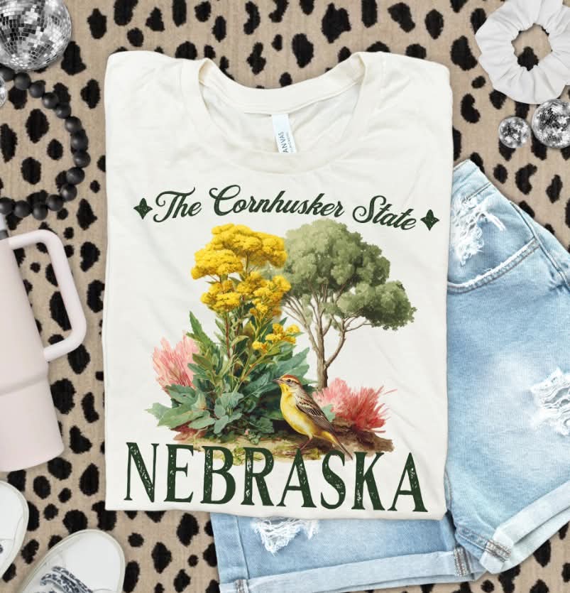 Nebraska flowers (s&g) DTF Transfer