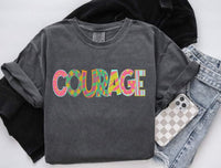 Courage patterned font (S&G) 60409 DTF transfer