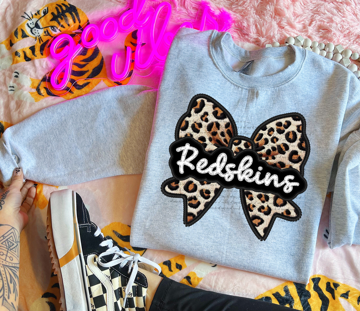 Redskins Faux Embroidery Bow 30514 DTF transfer
