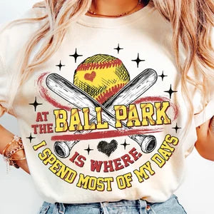 At the ballpark softball 85716 DTF transfer