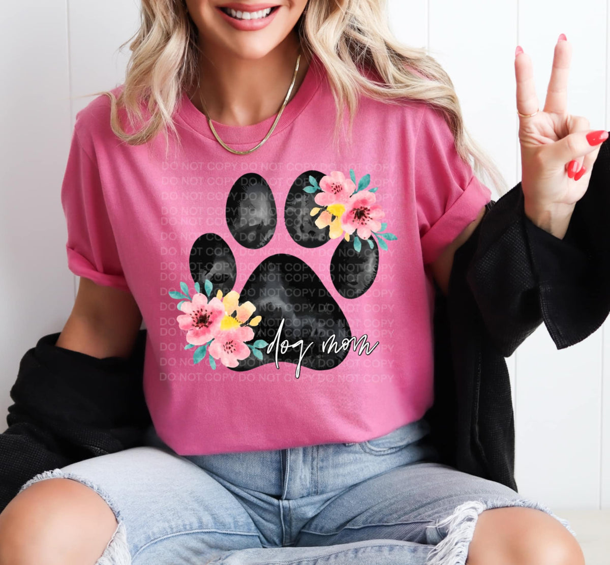 Dog mom paw (SCG) 92248 DTF transfer