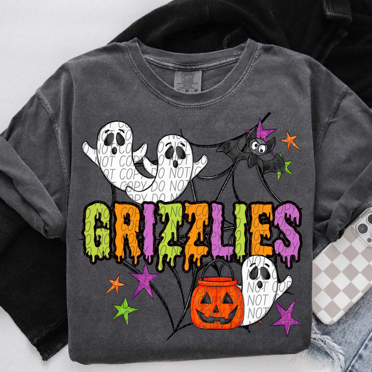 Grizzlies Halloween (City) DTF transfer