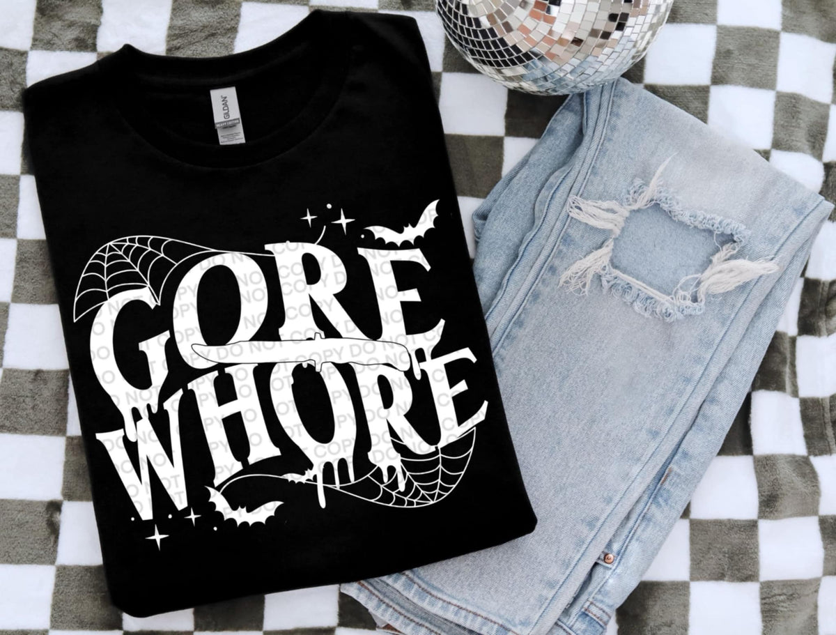 Gore whore WHITE 93420 DTF transfer