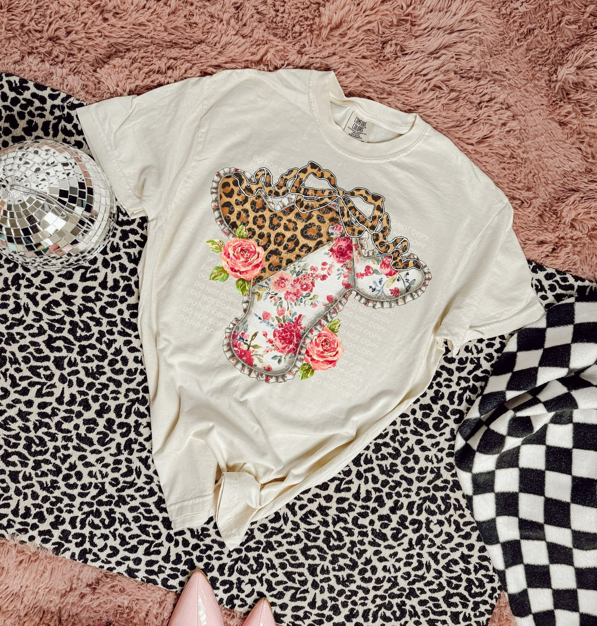 Leopard floral cow (SCG) DTF Transfer